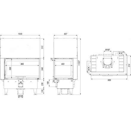 Каминная топка DEFRO HOME INTRA ME BP G в Новополоцке