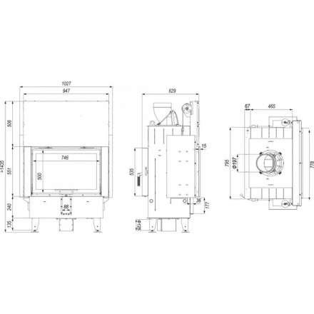 Каминная топка DEFRO HOME INTRA ME T G в Новополоцке