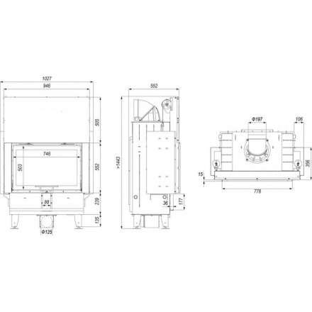 Каминная топка DEFRO HOME INTRA ME G в Новополоцке