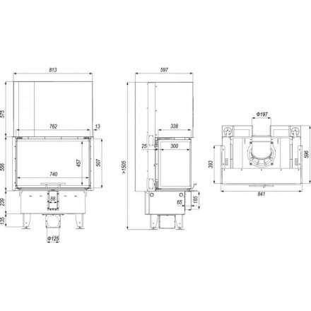 Каминная топка DEFRO HOME INTRA SM C G в Новополоцке