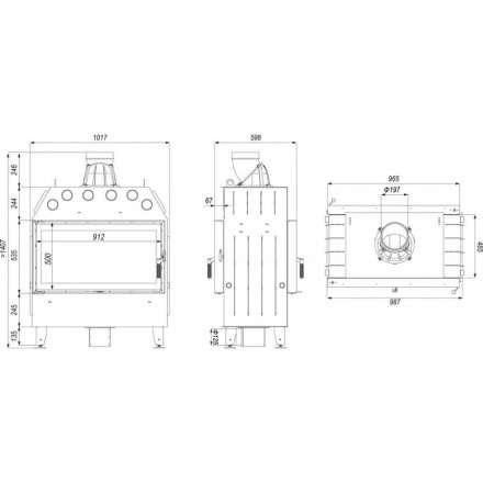 Каминная топка DEFRO HOME INTRA LA T в Новополоцке