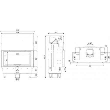 Каминная топка DEFRO HOME INTRA LA G в Новополоцке