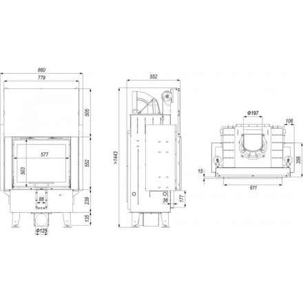 Каминная топка DEFRO HOME INTRA SM G в Новополоцке