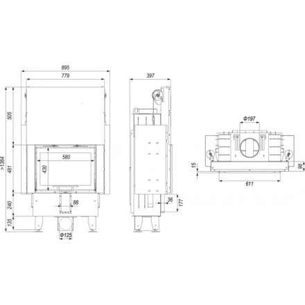 Каминная топка INTRA ME SLIM G в Новополоцке