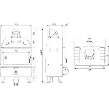 Каминная топка DEFRO HOME INTRA ME в Новополоцке