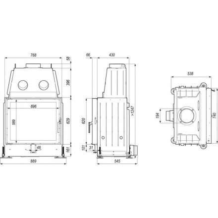 Каминная топка PORTAL ME в Новополоцке