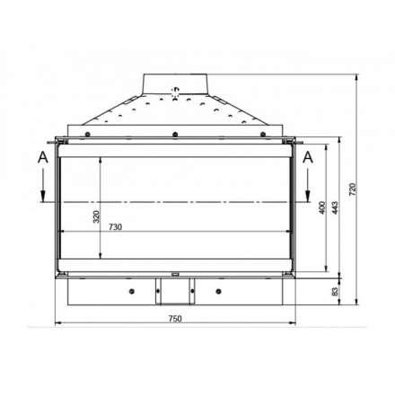 Каминная топка KFD ECO MAX 7 3F basic в Новополоцке