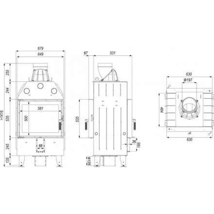 Каминная топка DEFRO HOME INTRA SM T в Новополоцке