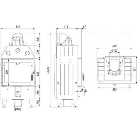 Каминная топка DEFRO HOME INTRA SM в Новополоцке