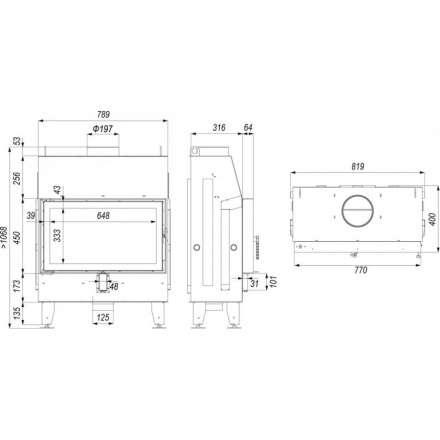 Каминная топка IMPULS ME в Новополоцке