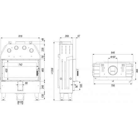 Каминная топка INTRA ME SLIM в Новополоцке