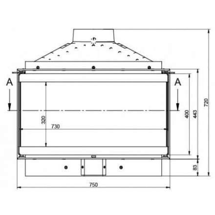 Каминная топка KFD ECO iMAX 7 3F standard в Новополоцке