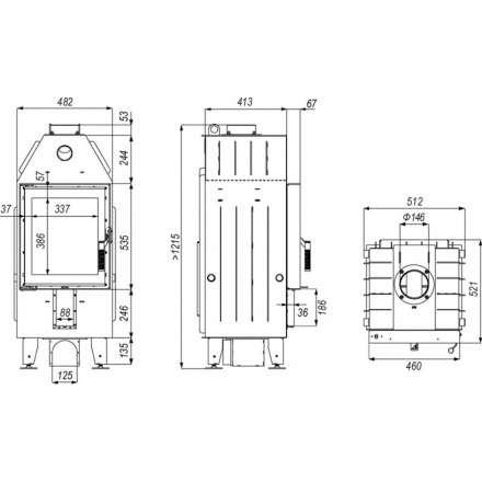 Каминная топка DEFRO HOME INTRA XSM в Новополоцке