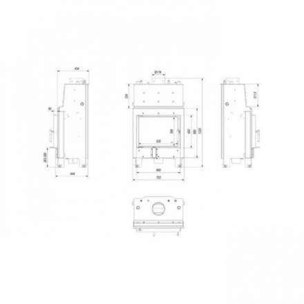 Каминная топка Kratki MBM/PW/10/W в Новополоцке
