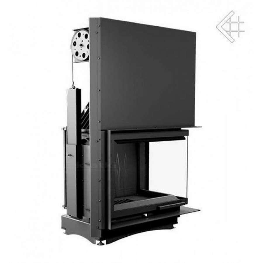 Каминная топка Kratki Amelia/P/BS/G (угловое стекло справа, гильотина) Амазонка бай фото в Новополоцке