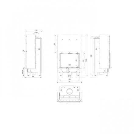 Каминная топка Kratki MBZ/PW/13/G/W в Новополоцке