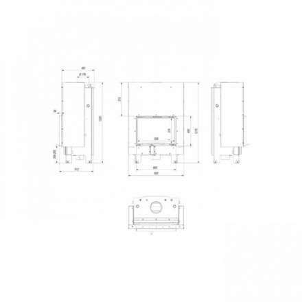 Каминная топка Kratki MBM/PW/10/W/G в Новополоцке