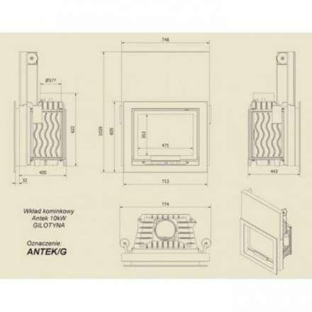 Каминная топка Kratki Antek/G в Новополоцке