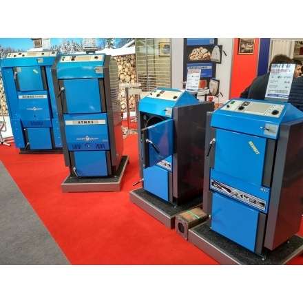 Твердотопливный котёл Atmos DC 32 S с горелкой и бункером Амазонка бай фото в Новополоцке