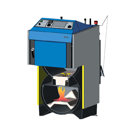 Твердотопливный котёл Atmos DC50S в Новополоцке