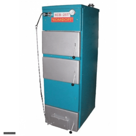 Твердотопливный котел Метромаш Комфорт КСВ-25Т с теплообменником купить в Новополоцке