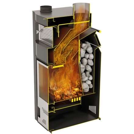 Стальной камин Теплодар Сиеста 20 фото в Новополоцке