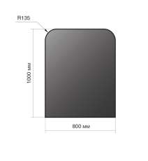 Лист напольный Везувий, 2мм, черный 1000*800*2 R135 в Новополоцке