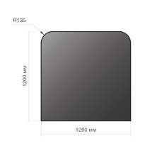 Лист напольный Везувий, 2мм, черный 1200*1200*2 R135 в Новополоцке