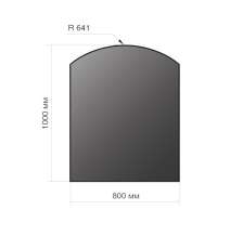 Лист напольный Везувий, 2мм, черный 1000*800*2 R641 в Новополоцке