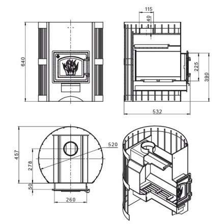 Печь для бани Везувий Скиф Стандарт 16 (ДТ-3) б/в 2022 в Новополоцке