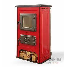 Купить Печь-камин MBS Hit красный сталь в Новополоцке Амазонка бай фото в Новополоцке
