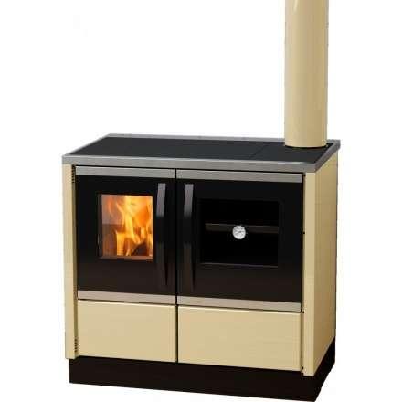 Плита на дровах MBS Thermo Rocky (с водяным контуром) кремовая фото в Новополоцке