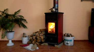 Купить Печь-камин MBS Vesta Plus красная в Новополоцке в Новополоцке