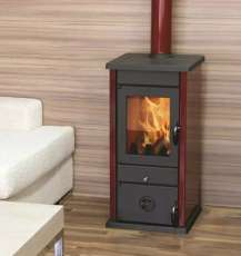 Купить Печь-камин MBS Vesta Eco бордовая в Новополоцке в Новополоцке