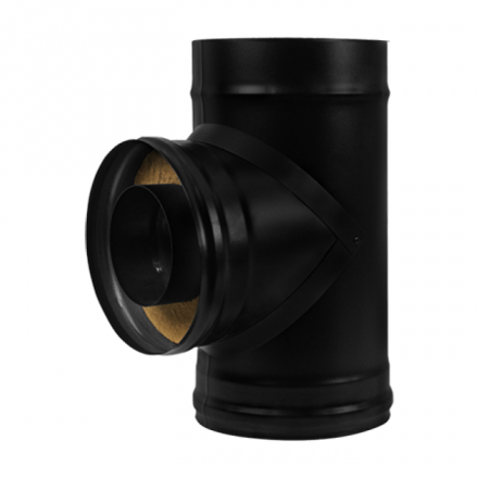 Сэндвич-тройник 90° BLACK AISI 430-0,8 мм утепл. 50 мм в Новополоцке