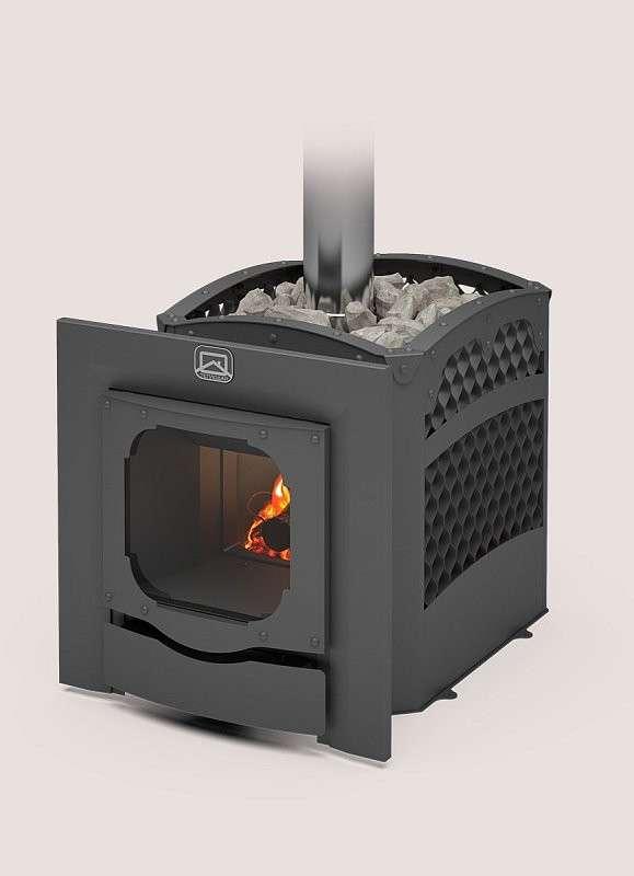 Печь для бани Теплодар Былина-Сетка-12 Ч Панорама (1.1) (без дверцы) купить в Новополоцке