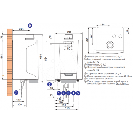 Конденсационный котел De Dietrich PMC-S 30/35 MI в Новополоцке