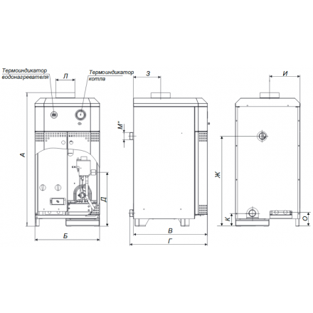 Газовый котел Житомир-10 КС-Г-007 СН (в комплекте) в Новополоцке