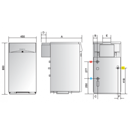 Газовый котел Ariston UNOBLOC G 38 RI в Новополоцке