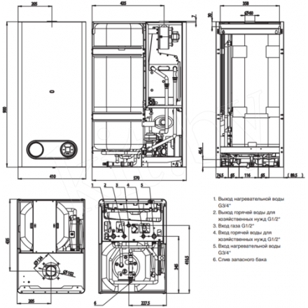 Газовый котел Protherm Тигр 24 KTZ в Новополоцке