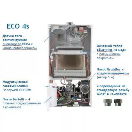 Газовый котел Baxi ECO 4S 24 в Новополоцке