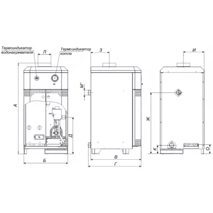 Газовый котел Житомир-10 КС-Г-020 СН (в комплекте) в Новополоцке